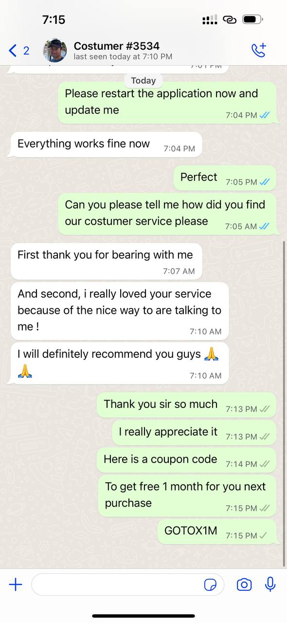 Customer Reviews on Iptvego IPTV in UK 6